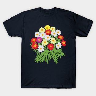 Floral Art Flowers and Ferns for Mothers Day T-Shirt